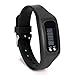 Iuhan Fashion Digital LCD Pedometer Run Step Walking Distance Calorie Counter Watch Bracelet (Black)