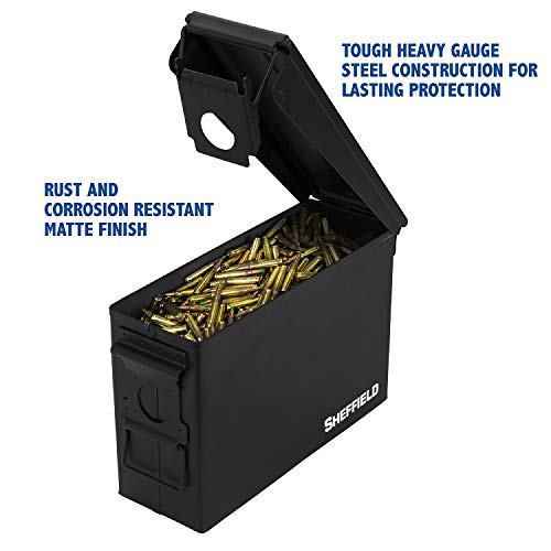 Sheffield 12641 Military Style 30Cal Ammo Can, Airtight and Water