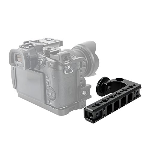 NICEYRIG Compatible Hot Shoe Handle Camera Top Cheese Handle with Cold Shoe Panasonic Lumix GH5s/ GH5 Cage - Thumbnail 6