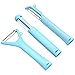 nuosife 3-Piece Fruit Vegetable Peeler Set Y Style, Double Sides,One Sides
