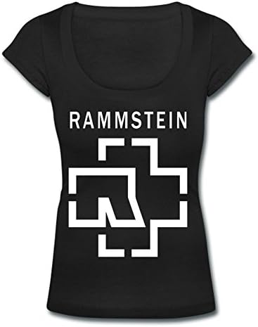 JYTees Tshirt Rammstein Fe Black Womens Scoop Neck T-Shirt Cotton Short Sleeve A0287