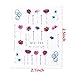 Nail Art Stickers Supplies Nail Decals for Women 24 Sheets Water Transfer Nail Tattoo Stickers Rose Flower Cactus Leaf Summer Series Design Manicure Tips Acrylic Nail Art Decorations Accessories