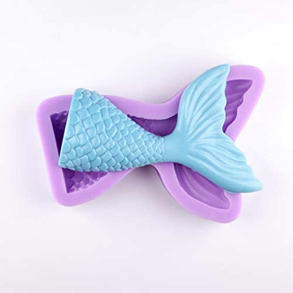 Large Mermaid Tail Mold, Silicone Fondant Molds With High Definition