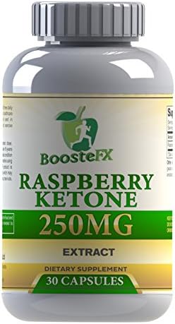 BoosteFX Premium Raspberry Ketone 250mg - With 99% Raspberry Ketone Extract - For Weight Loss and Breakdown of Fats, Order Now! (30 Capsules)