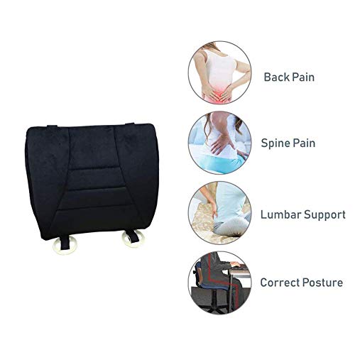 Big Hippo Orthopedic Lumbar Pillow -Car Lumnar Support Pillow Designed for Lower Back Pain Relief- Ideal Lumbar Back Pillow for Office Chair,Car Seat - Thumbnail 2