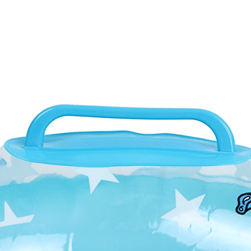 Mochiglory Blue Baby Elephants Swimming Ring Seat Environmental PVC Material Safety Deepen