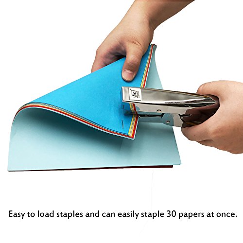 Heavy Duty Staplers - Desktop Staplers with 1000 Staples Stapler 20 sheets Capacity Fit 24/6 & 26/6 Staples for Home Office - Thumbnail 4