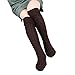 Mosunx Women Overknee Thigh High Warmer Socks Knit Woolen Yarn Stocking (Coffee)
