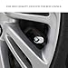 choolo Tire Air Valve Caps Stem Cover Universal Fits All Cars Trucks SUV Bike & Bicycle Motorcycle & Car Tire Valve Stem Caps for BMW(Silver)