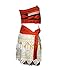 Quesera Women's Moana Costume Patterned Belt Tassel Skirt Set Outfit Halloween Cosplay Party Costume Red