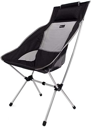 MOON LENCE Compact Camping Chair High Back Ultralight Portable Folding Backpacking Chair Summer Camping-Super Breathable