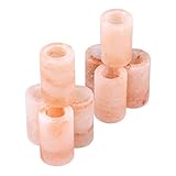 Pink Himalayan Salt Shot Glasses | Best Salted Tequila Shot Glasses 100% Pure, 1.2 oz 3inch Carved Salt Rock Shooter Glasses 8 Pc Set
