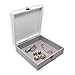 gbHome GH-6745 Decorative Wooden Treasure Box With Floral Butterfly Art, Mini Storage Chest For Jewelry, Memento Case, Wood Holder For Teabags Coins and Miscellaneous Trinket Container, Modern Design