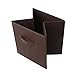 Blissun Foldable Storage Bins, Cloth Organizers Basket Cubes, 6 Pack (Brown)