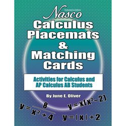 Nasco Calculus Placemats & Matching Cards: Activities for Calculus and AP Calculus AB Students - Math Education Program - TB26090
