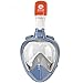 Seaview 180° GoPro Compatible Snorkel Mask- Panoramic Full Face Design. See More With Larger Viewing Area Than Traditional Masks. Prevents Gag Reflex with Tubeless Design (Manta Ray, S/M)