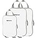 Bigfoot Outdoor Products Packing Compression Cubes (3-Pack) Travel Accessories Organizer (White)