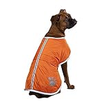 Zack & Zoey Nor'easter Blanket Coat for Dogs, 14" Small/Medium Orange
