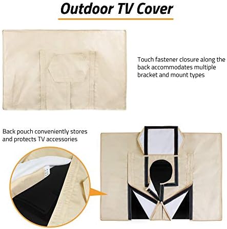 Amazon Com Hentex Outdoor Tv Cover 55 Inch Watherproof With Zipper Electronics