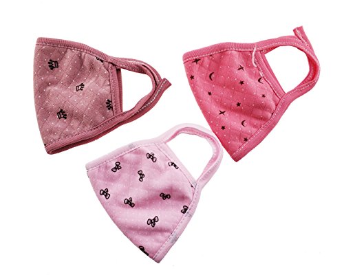 Set of 10 Cute Anti Dust Pollution Latex Free Cotton Bowknot Crown Starry sky Face Mouth Mask For Women Girls - Thumbnail 2