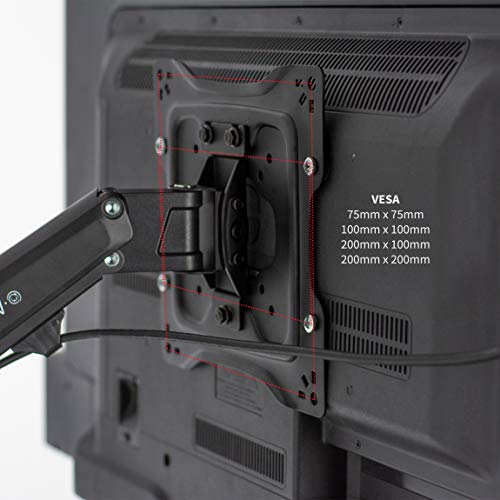 VIVO Premium Aluminum Single TV Wall Mount for 23 to 43 inch Screens