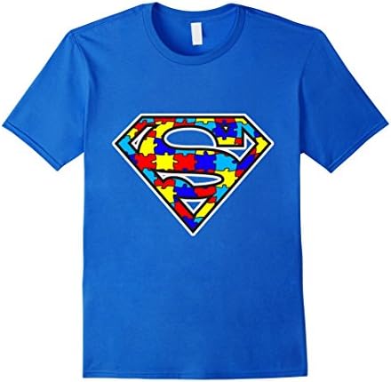 Men's Autism Awareness Superhero T-Shirt for Kids, Men, Women XL Royal Blue