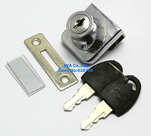 5 Cabinet Showcase Single Swinging Glass Door Lock