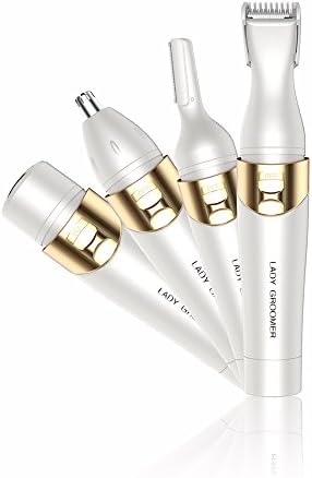 Bikini Trimmer YGIVO 4 in 1 Professional Flawless Hair Remover Portable Lady Eyebrow Shaping Body Shaver Nose Facial Hair Remover