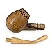 4 Pcs Pipes for Smoking - Vintage Wooden Tobacco Smoking Pipes, Best Gift for Men Husband Dad