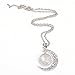 Liumart Handmade Moon Cartoon Pendant Necklace, Cute Crescent Moon Jewelry for Stitch Lovers, Christmas Brithday Friendship Gifts