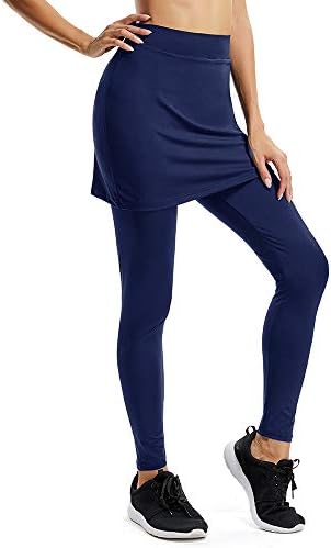 Fulture Direct Women's Sports Casual Athletic Skirted Leggings Skirted Capri Leggings Tennis Swim Pants Tight Sport
