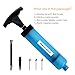Dimples Excel Ball Pump for Soccer Basketball Football Volleyball Water Polo Ball, Needles and Nozzles Included