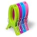 Ecrocy 4 Pack Jumbo Size Beach Towel Clips for Beach Chairs Or Lounge Chair - Keep Your Towel From Blowing Away,clothes Lines - Jumbo Size 6.3 Inch