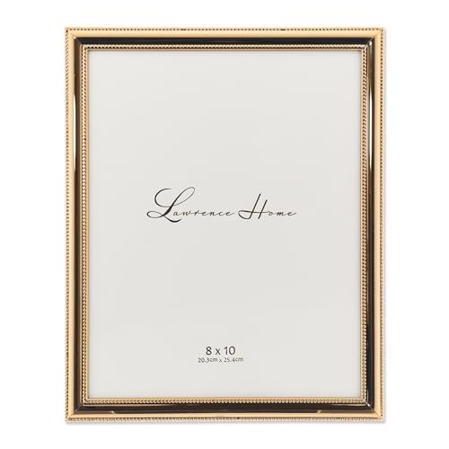 Lawrence Frames Classic Bead Frame, 8x10, Gold