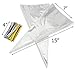 Cone-Shaped Treat Bags (200 Bags + 200 Twist Fastens); Clear Cellophane Goody, Treat & Popcorn Bags (15-Inch x 7 Inch)