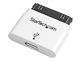 StarTech.com White Apple 30-Pin Dock Connector to Micro USB Adapter for iPhone/iPod/iPad with Stepped Connector (USBUBADCADPW)