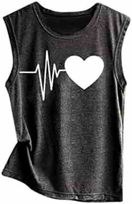 YOMXL Women Tank Round Neck Sleeveless Vest Casual Solid Color Tank Tops Basic Sports Exercise Gym Shirts Bedding Nursery