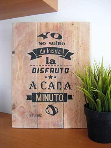 Cuadro de listones de Madera Reciclara, con Acabado Artesano, Decora tu