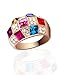 SONGQIAN Womens Austria Color Crystal Engagement Ring