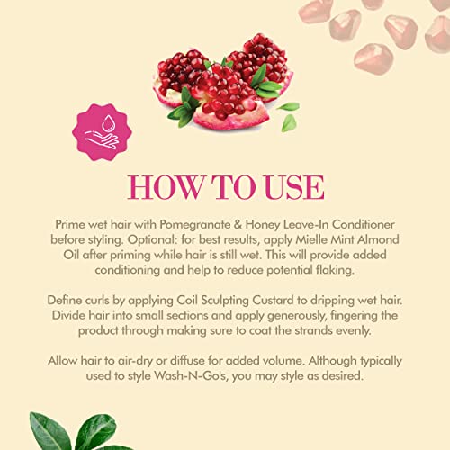 Mielle Organics Pomegranate & Honey Sculpting Custard, Natural Styling