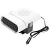 Fltaheroo Auto Verwarmer Koeler Ventilator Luchtverwarmer Voorruit Demister Ontdooster Koel/Hot 24V 260W Wit