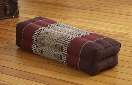 Long Neck Pillow, Red/Brown. (Free a Gift Wooden Dragon Pencil Handmade).