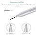 Surface Pro Pen, 4096 Levels of Pressure Surface Stylus Pen for Surface Pro 3 Pro 4 with Eraser Function and 2 Tips- Silver