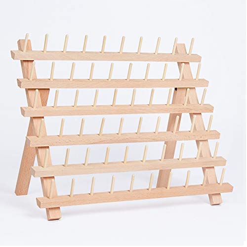 60-Spool-Thread-Rack-Wooden-Thread-Holder-Sewing-Organizer-Collapsible-Wall-Mount-Stand-Holder-for-Sewing-Quilting-Embroidery-Hair-braiding
