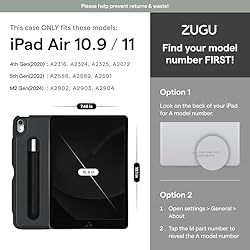 ZUGU CASE for iPad Air (M2) 11 inch (2024) iPad Air