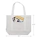 Augbunny Heavy Duty 100% Cotton Canvas Zipper Beach Shoulder Grocery Tote Bag With Outer Pocket 2-pack
