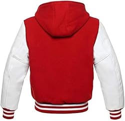 GOKTOG Hooded Varsity Jacket Women, Baseball