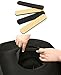 Utopiat High-End Audrey Style Black Wool Hat W/Silk Scarf Inspired by BAT's