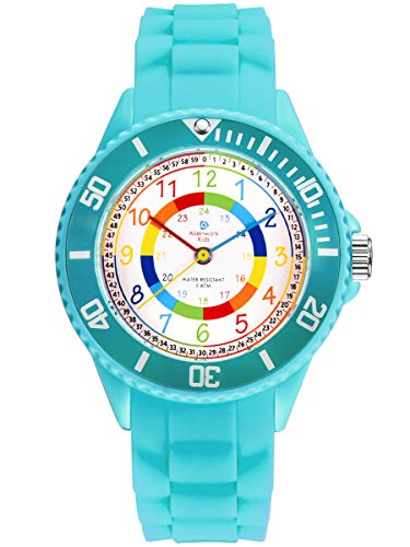 Turquoise/Multi-coloured/Silicone Strap Turquoise