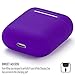 Compatible Airpods Case, Protective Ultra-Thin Soft Silicone Shockproof Non-Slip Protection Accessories Cover Case for Apple Airpods 2 & 1 Charging Case - Purple